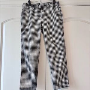GAP Monochrome Checkered Slim Pants